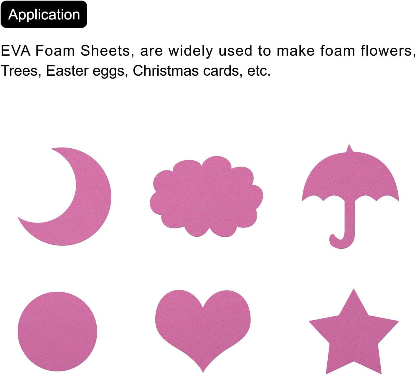 EVA Sponge 60CM x 40CM Pink, Soft Foam Mat for Crafts, DIY Projects, and Home Use