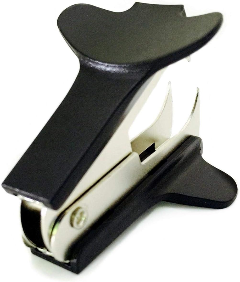Staple Remover, Stainless Steel with Black Handle – Durable, Ergonomic Grip, Heavy Duty Staple Extractor, Ideal for Office, School, and Home Use