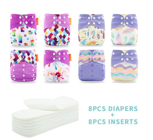 Eco-Friendly Reusable Cloth Diapers - Sustainable, Adjustable, and Gentle on Baby's Skin