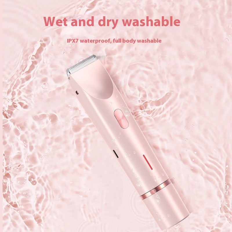 Rechargeable Pink Electric Hair Trimmer for Eco-Friendly Grooming
