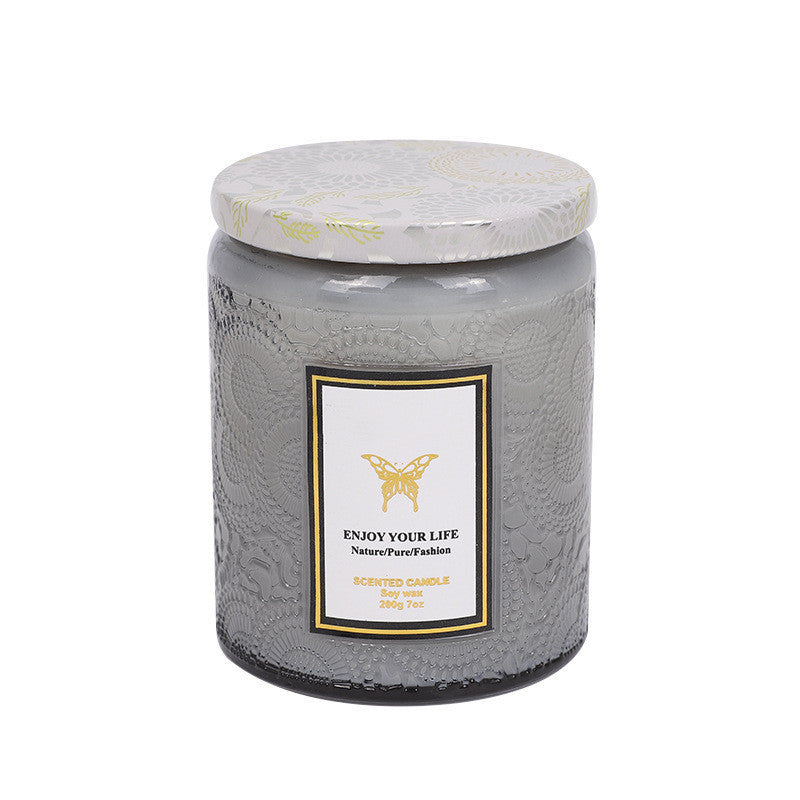 Eco-Friendly Aromatherapy Scented Candles in Reusable Glass Jars