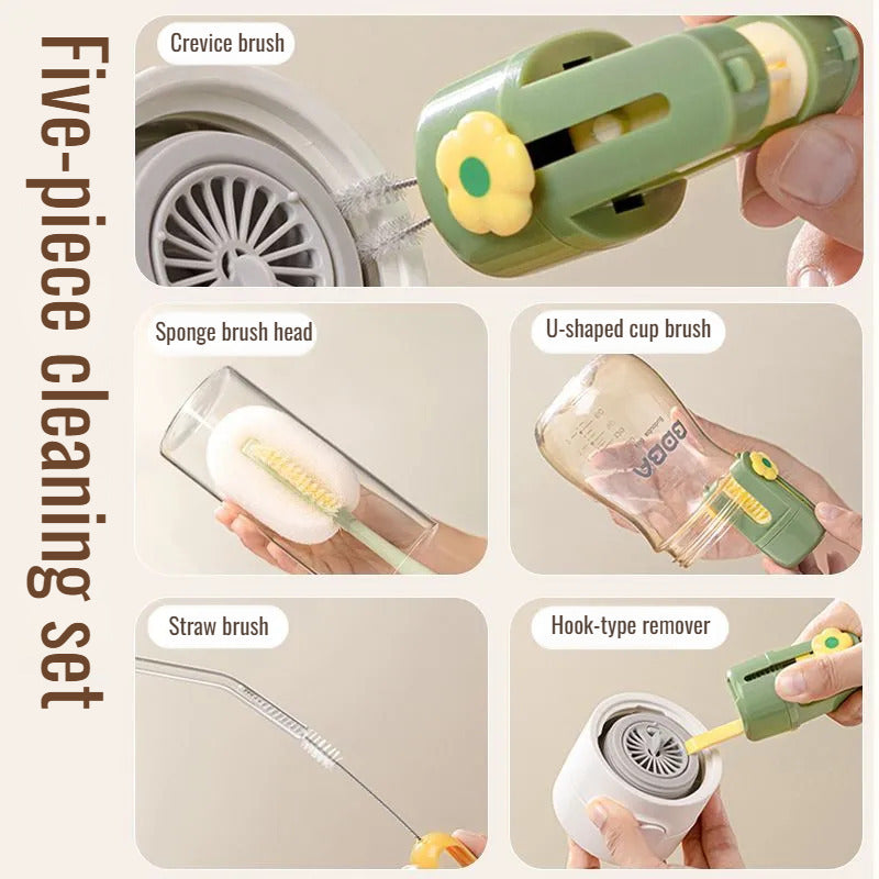 Multi-Functional Eco-Friendly Cleaning Brush Set for Home