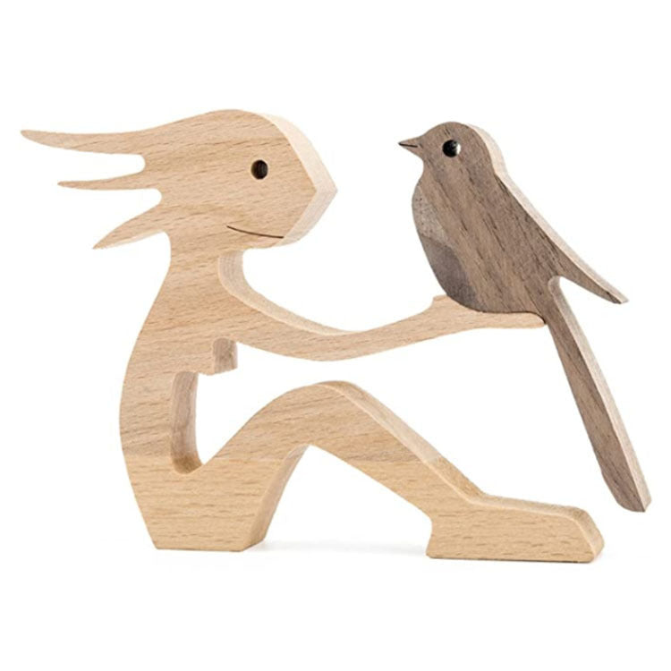 Eco-Friendly Wooden Animal Figurines - Sustainable Home Decor