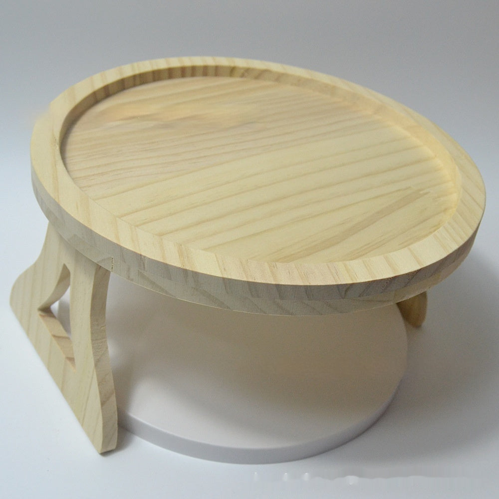 Bamboo Sofa Armrest Tray Table - Eco-Friendly, Durable, Multi-Use