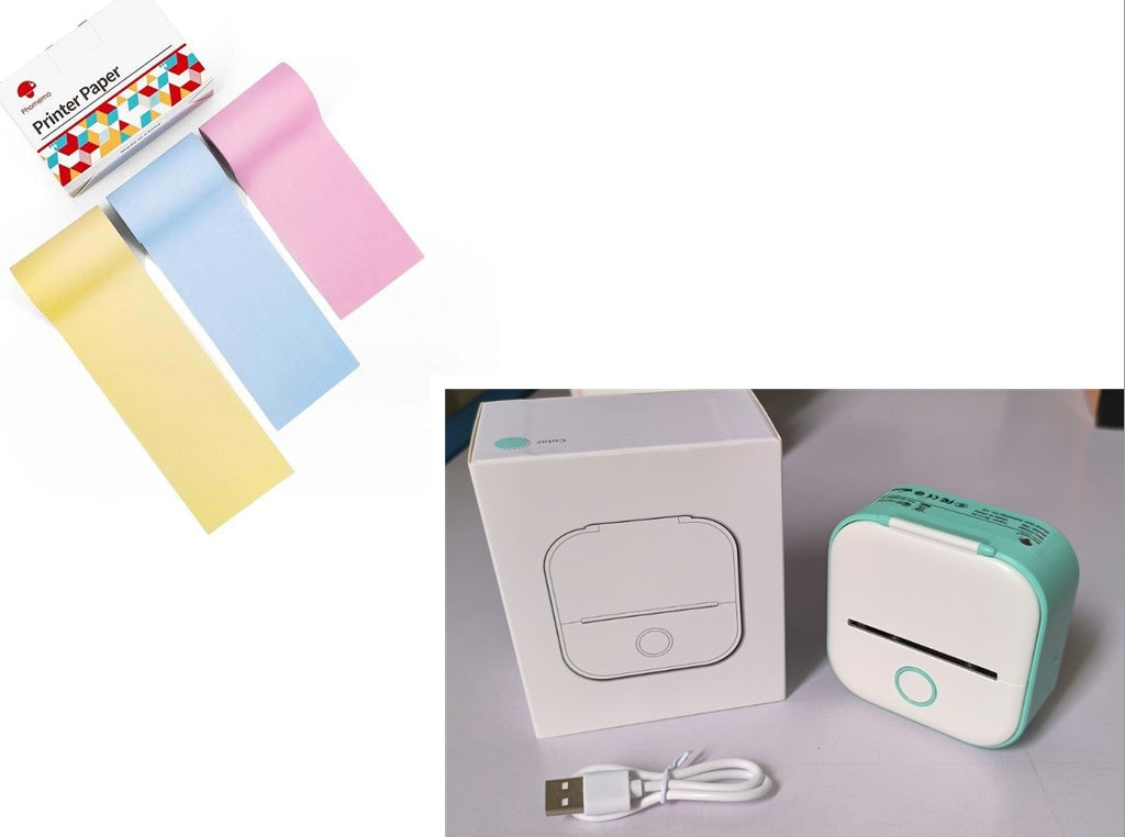 Compact Eco-Friendly Portable Label Printer for Home Organization