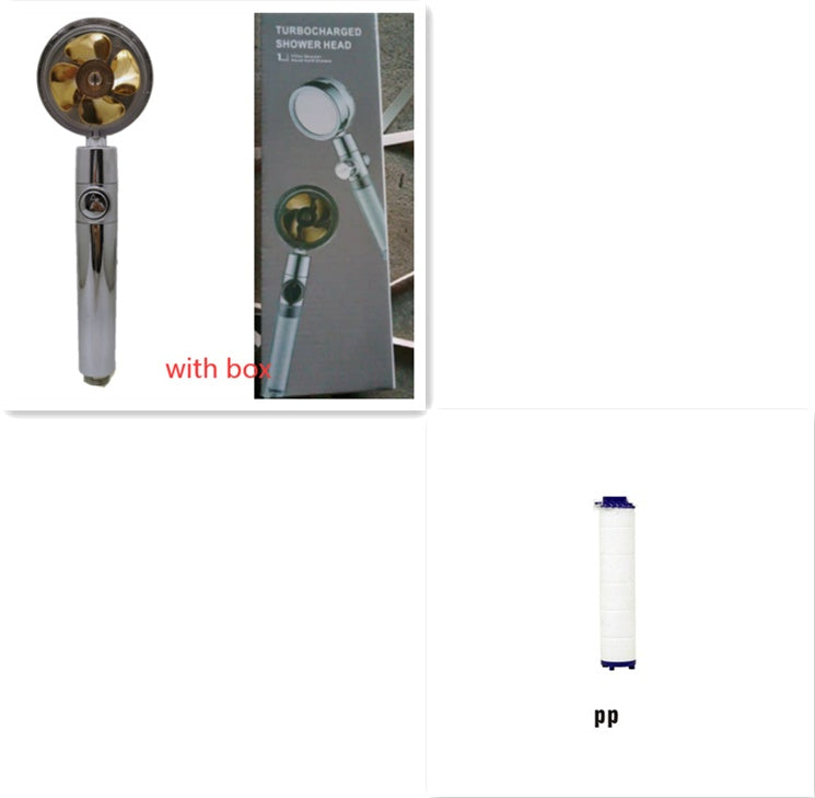 Water-Saving Handheld Shower Head with 360° Rotation and Adjustable Angles