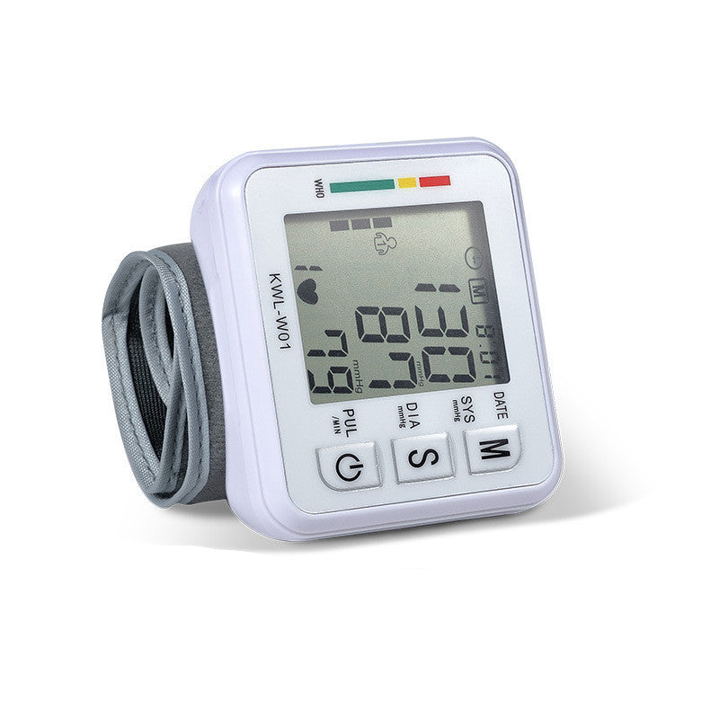 Compact Digital Wrist Blood Pressure Monitor - Eco-Friendly Health Tracker