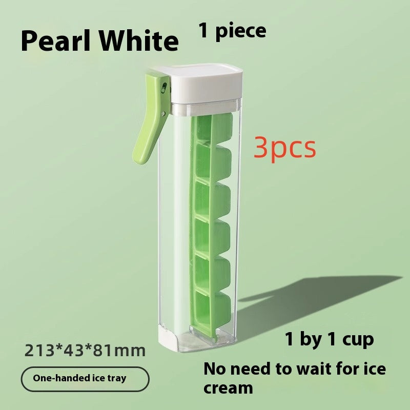Hygienic Reusable Ice Cube Tray with Dispenser - Eco-Friendly Kitchen Essential