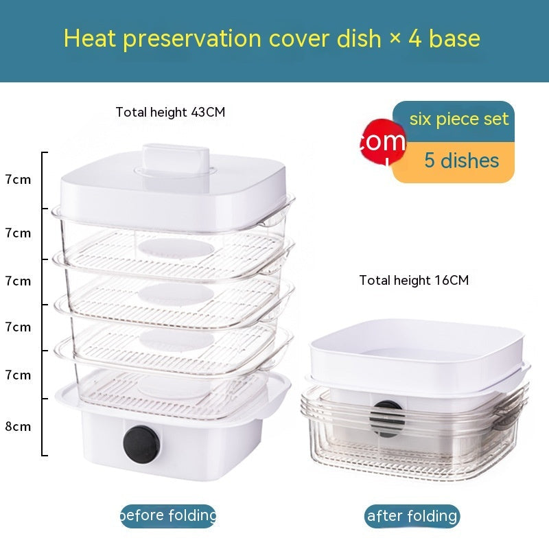 Smart Eco-Friendly Food Steamer with Reusable Trays