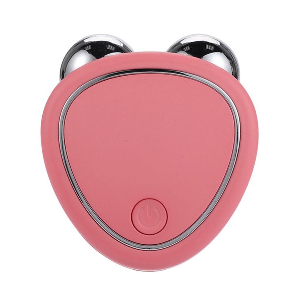 Pink V-Shaped Facial Massager for Wellness and Sustainability