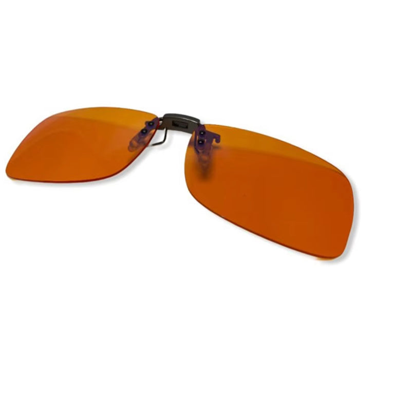 Yellow-Tinted Clip-On Glasses for Enhanced Vision