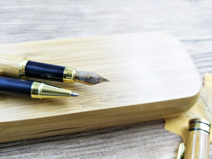 Eco-Friendly Bamboo Pen with Case - Sustainable Writing Instrument
