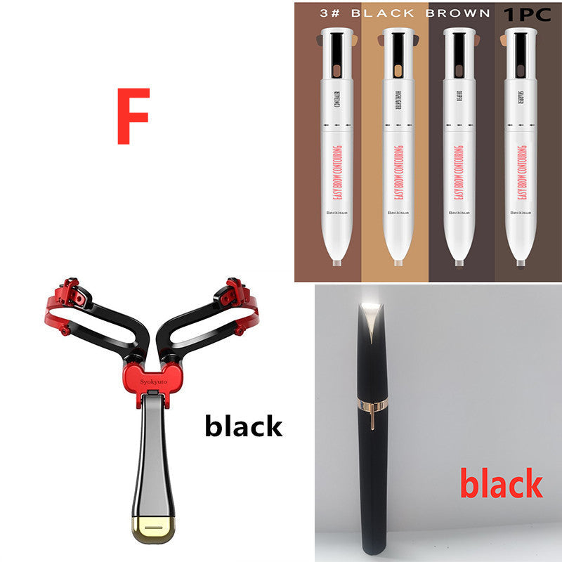 Eco-Friendly Eyebrow Trimmer Set - Manual & Electric Options for Sustainable Grooming