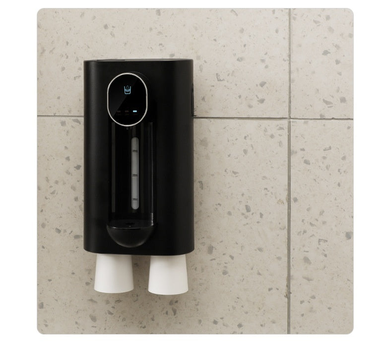 Eco-Friendly Wall-Mounted Mouthwash Dispenser - Sustainable Oral Care Solution