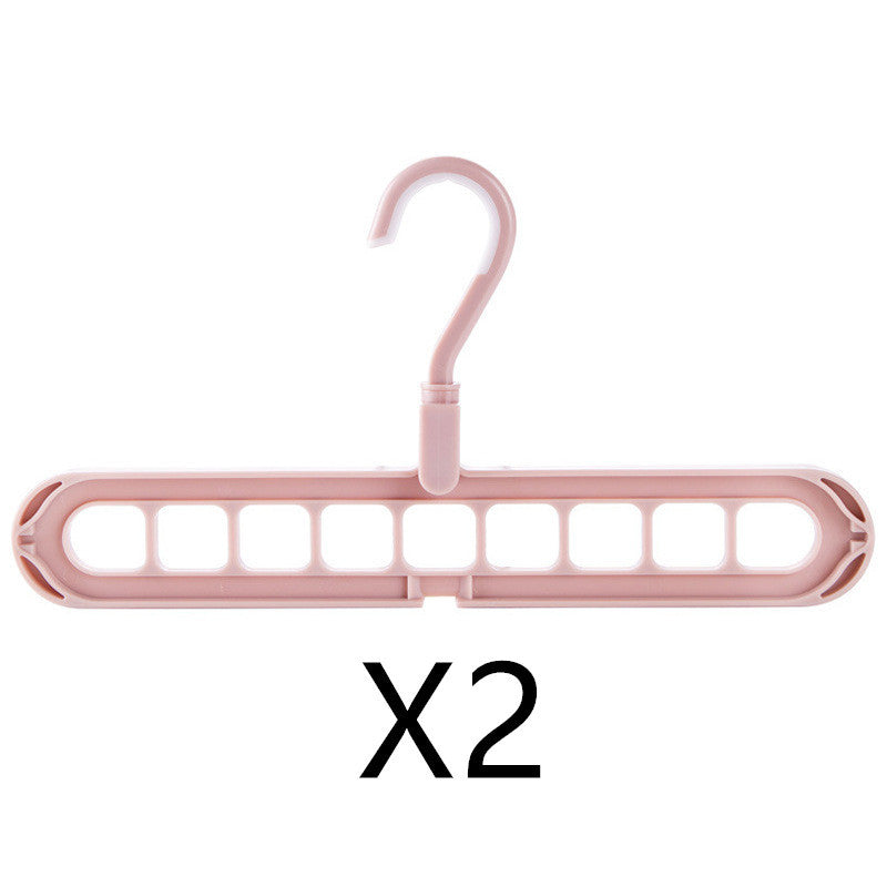 Space-Saving Anti-Skid Folding Hanger with Multi-Slot Design