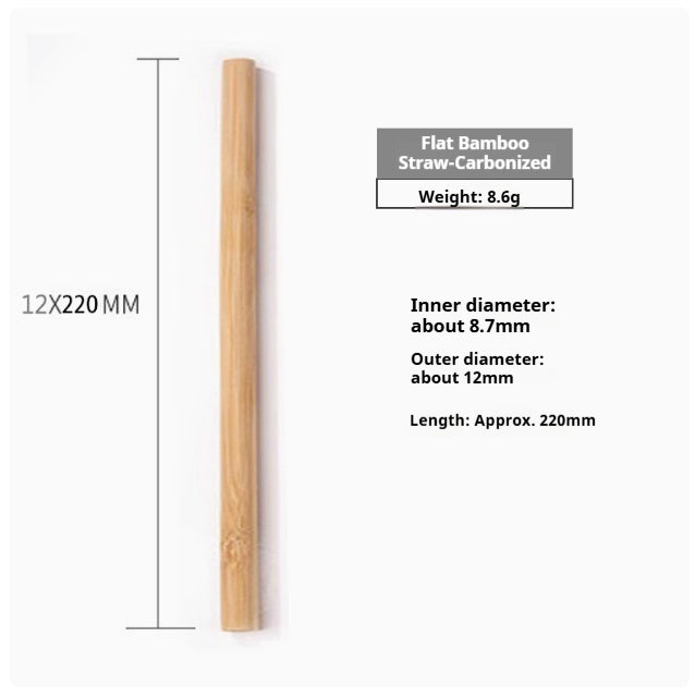Eco-Friendly Bamboo Reusable Drinking Straws - Sustainable & Biodegradable