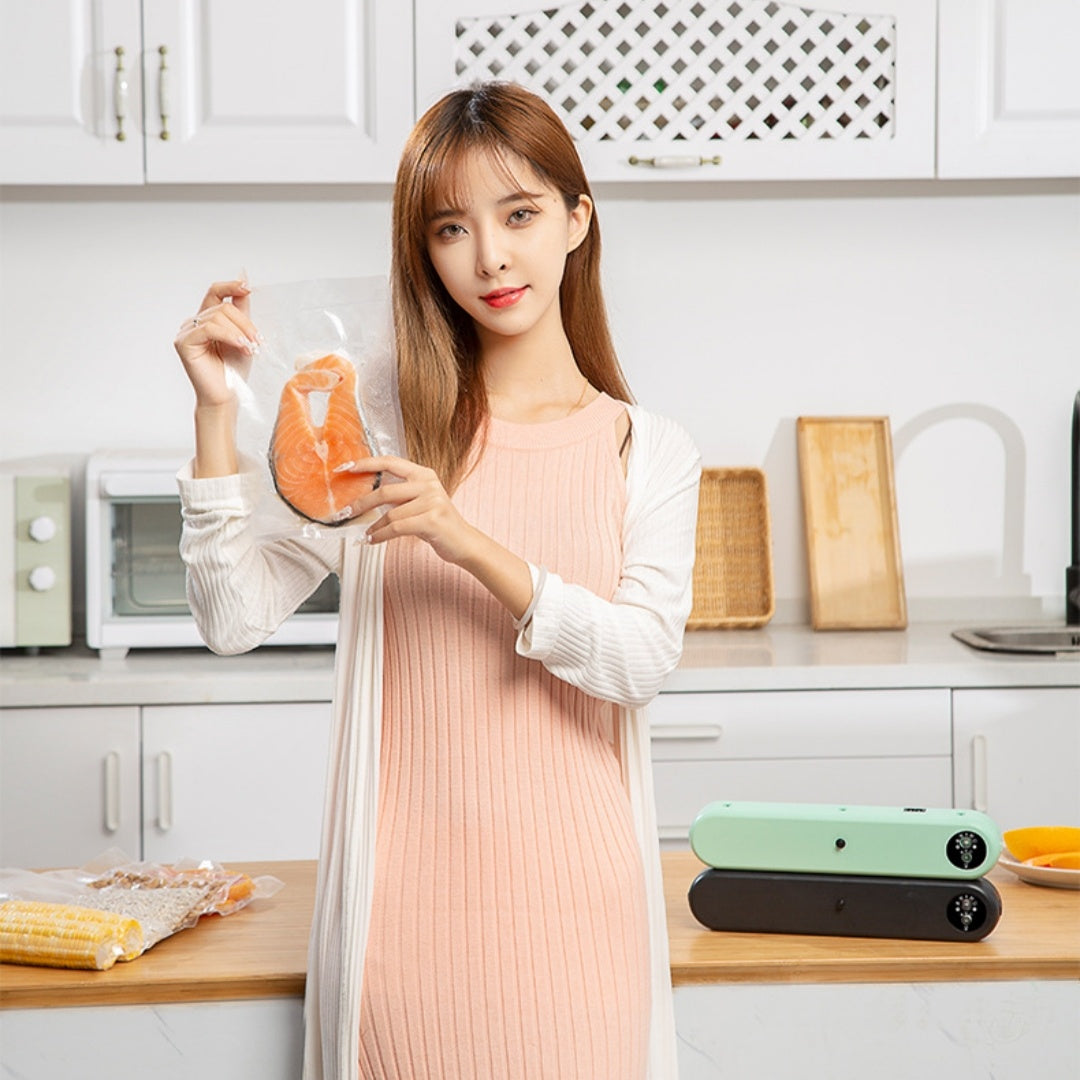 Compact Eco-Friendly Vacuum Sealer for Food Preservation