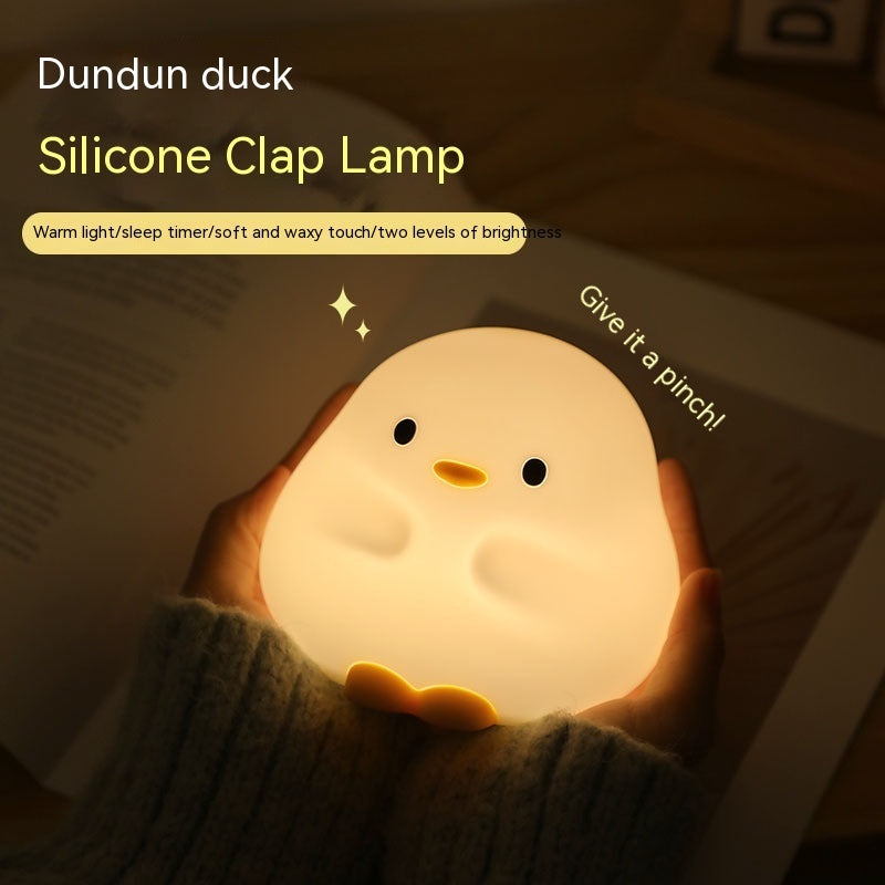 Eco-Friendly Duck Night Light - Soft Silicone LED for Kids