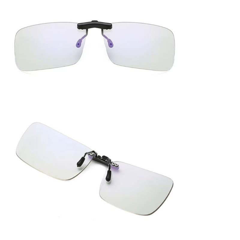 Yellow-Tinted Clip-On Glasses for Enhanced Vision