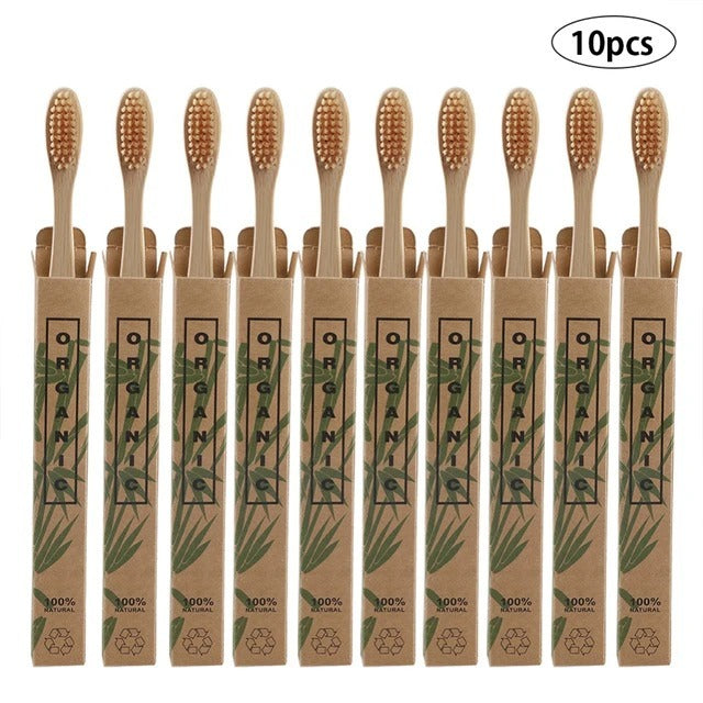 Eco-Friendly Bamboo Toothbrush Set - Sustainable Oral Care