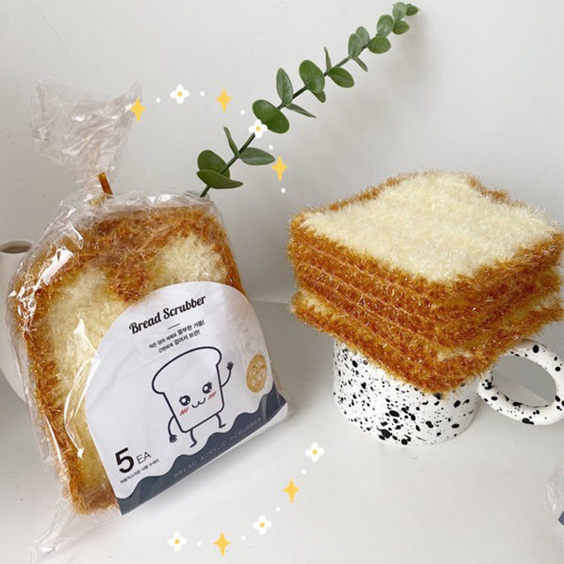 Eco-Friendly Bread-Shaped Cleaning Scrubber - Reusable & Durable