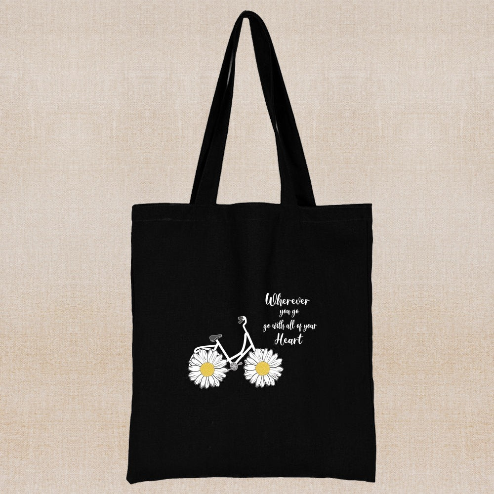 Eco-Friendly Daisy Tote Bag - Sustainable, Reusable, Durable