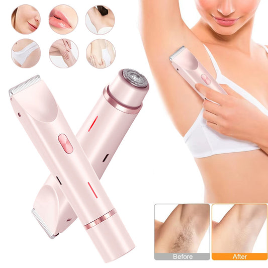 Rechargeable Pink Electric Hair Trimmer with Ergonomic Design
