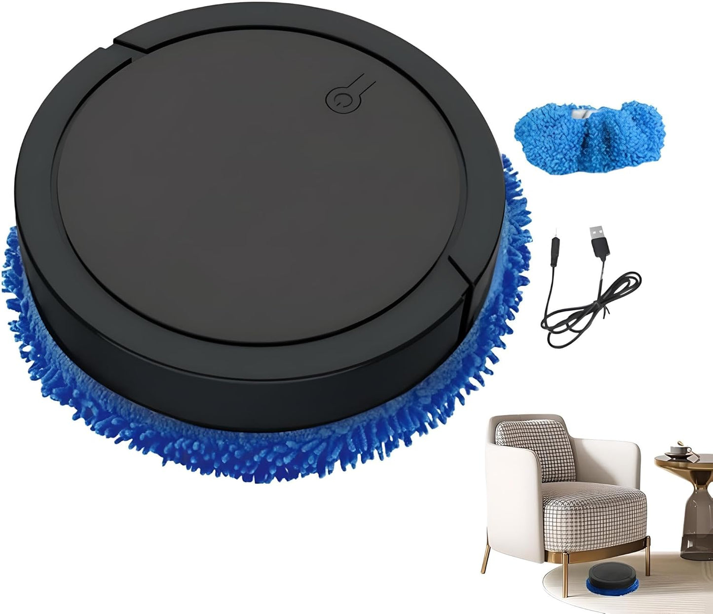 W400s Automatic Floor Cleaning Robot with Water Tank – Quiet, Long Battery Life, Zigzag Path, Effective Wet Scrubbing Vacuum and Mop Cleaner