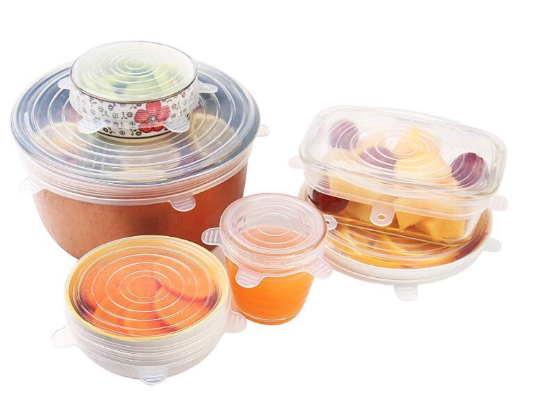 Eco-Friendly Silicone Stretch Lids - Reusable Food Storage Solution