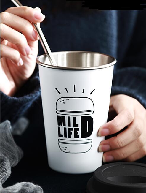 Eco-Friendly Reusable Coffee Cups - Black & White Ceramic or Stainless Steel with Silicone Lids