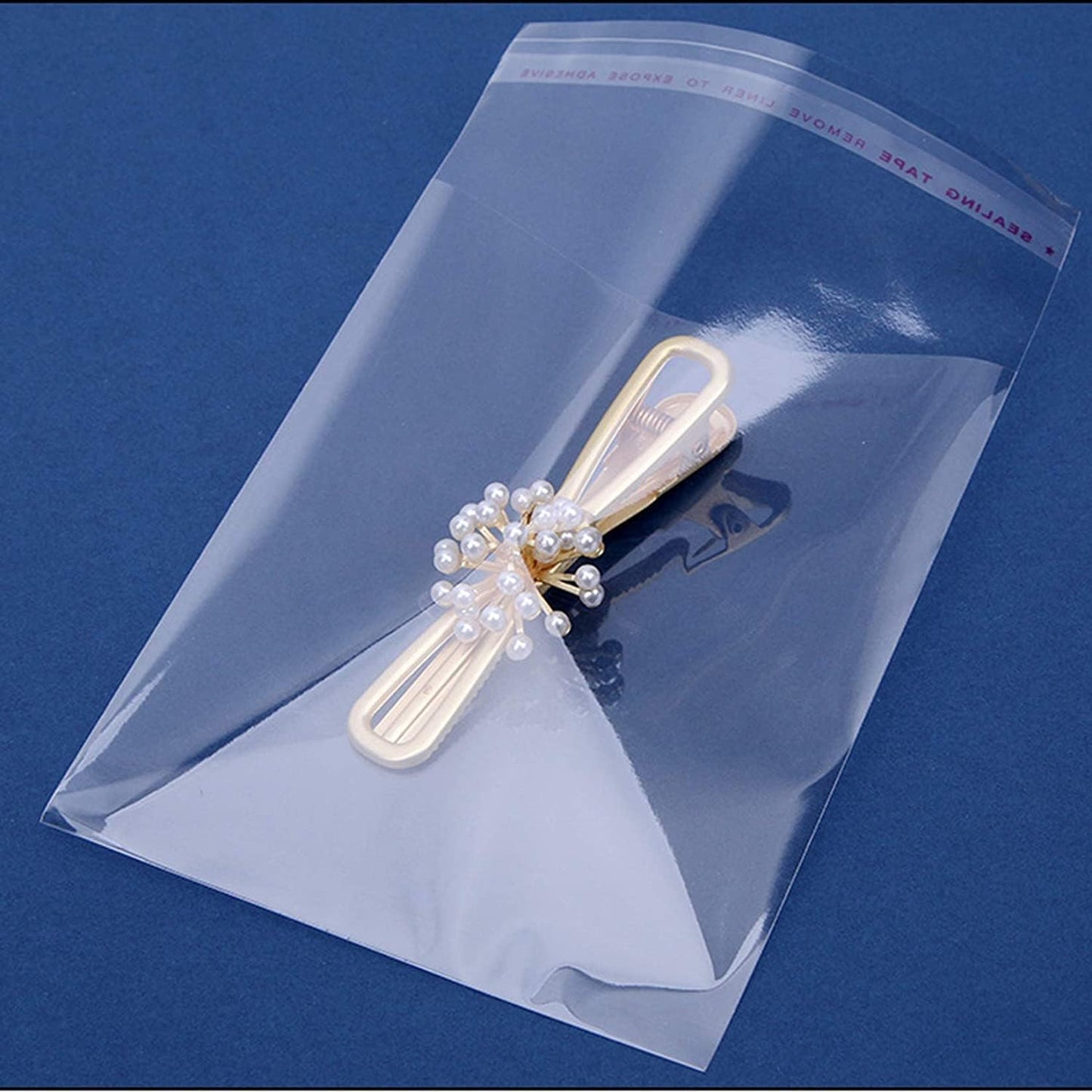 Transparent Bags 12 Pack 30cm x 20cm, Clear Plastic Storage Bags for Home and Office Use