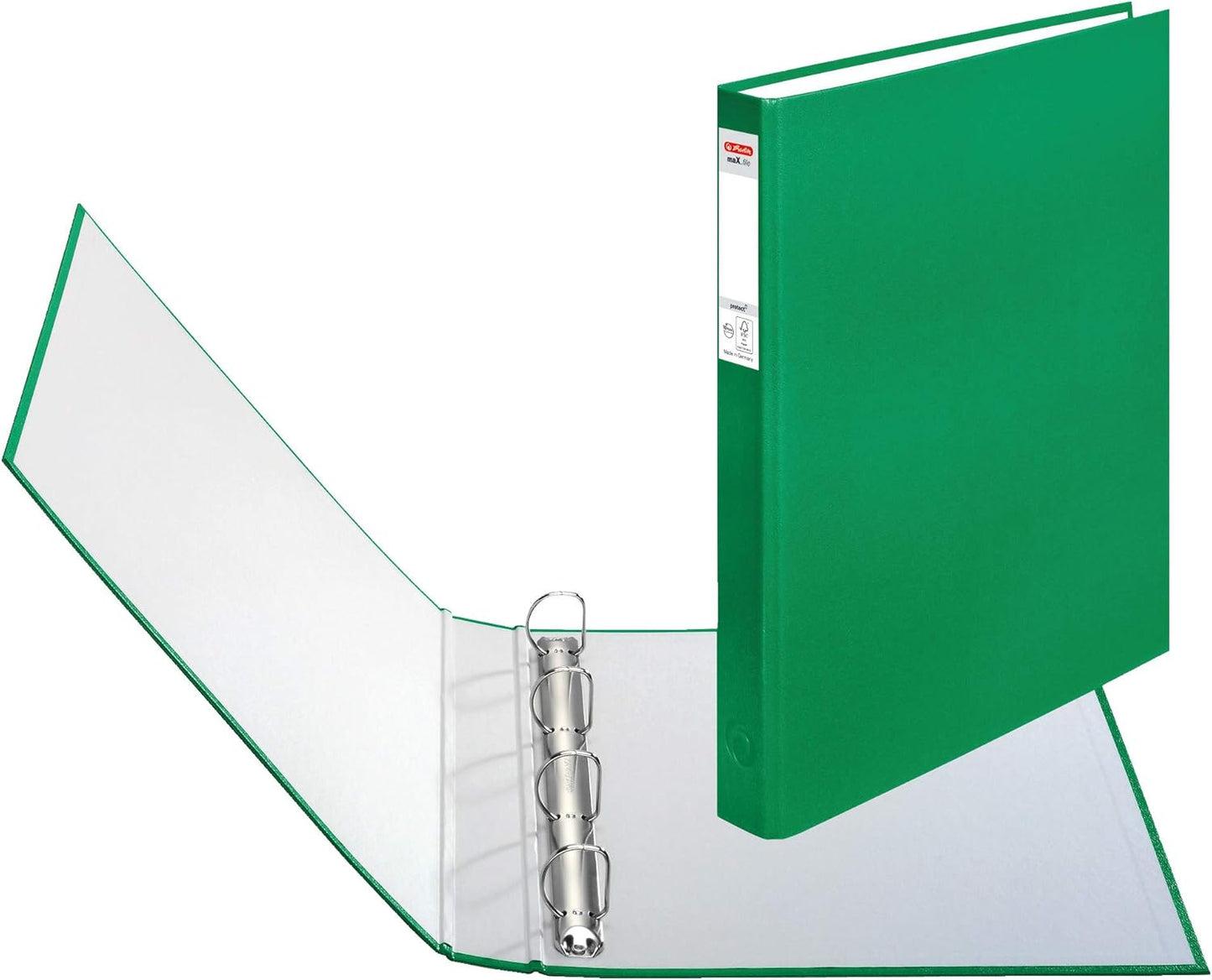 Level File 1 PC with 4 Holes, 34cm x 25cm, Green for Home and Office Use