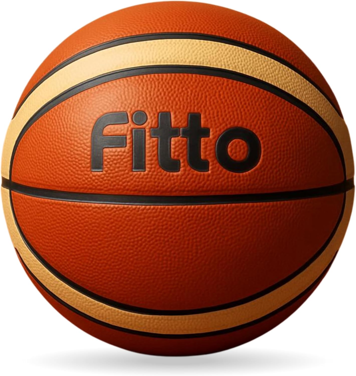Indoor/Outdoor Training Basketball - Anti-Slip Rubber Grip, Durable Practice Ball for Street Court, Gym & School, Size 7