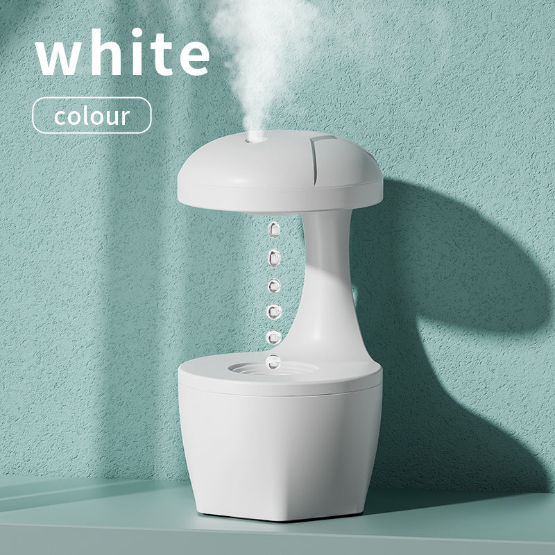 Silent White Humidifier with Energy-Efficient 8-Hour Operation