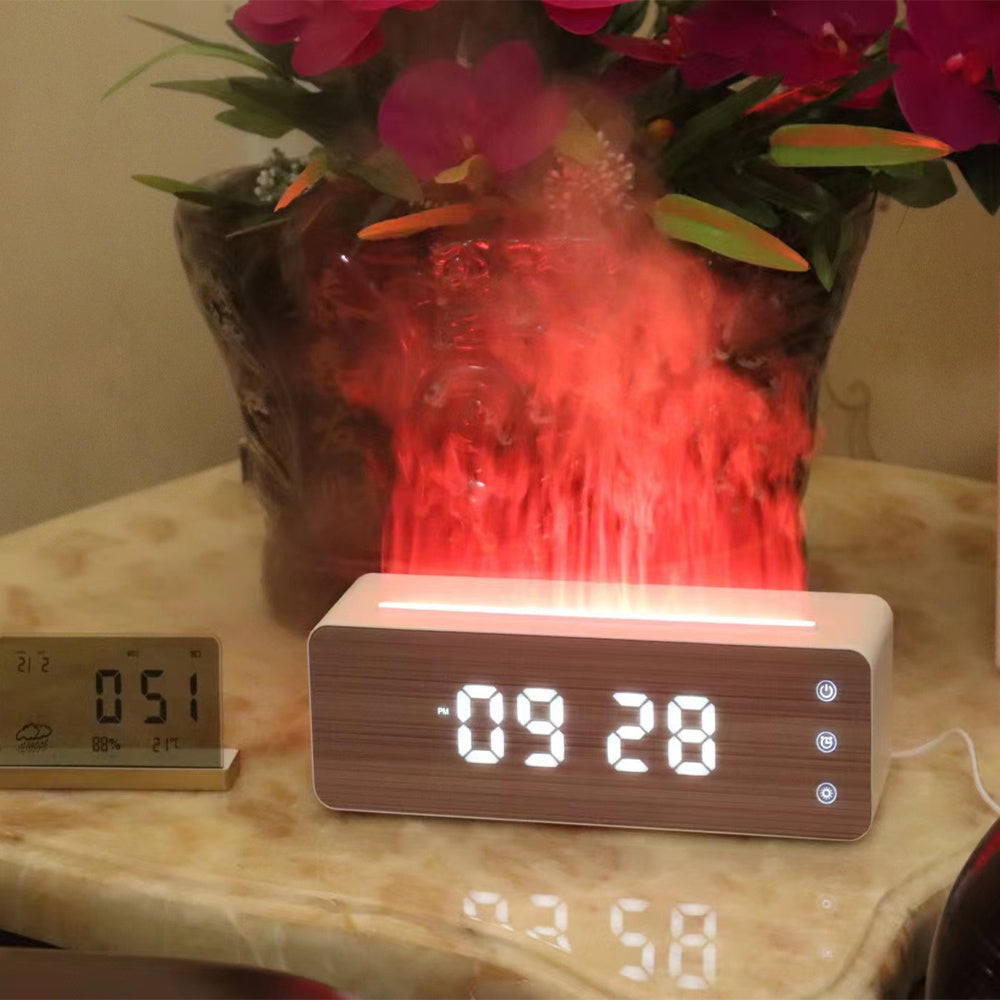 Digital Display Humidifier with Wood Finish - Eco-Friendly & Multi-Functional