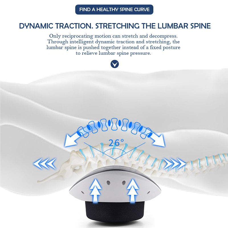 Ergonomic Electric Lumbar Massager for Home Use