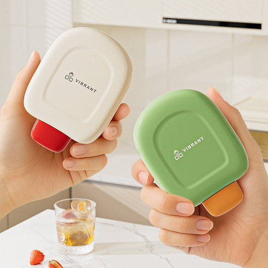 Eco-Friendly Refillable Soap Dispenser in Beige and Green