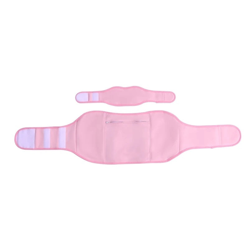 Beige Cotton Waist Wrap with Velcro Closure for Sustainable Living