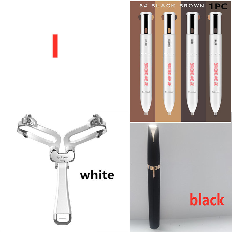 Eco-Friendly Eyebrow Trimmer Set - Manual & Electric Options for Sustainable Grooming
