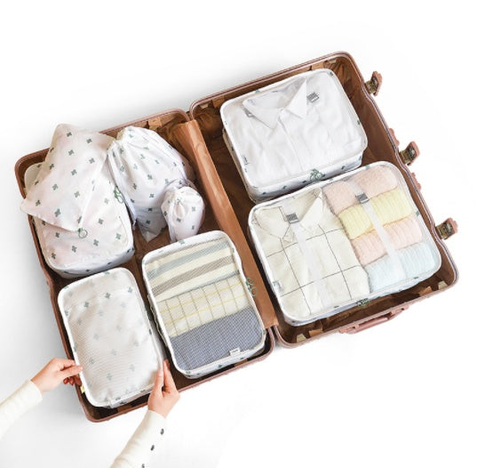 Eco-Friendly Travel and Storage Organizer Set - Light Blue