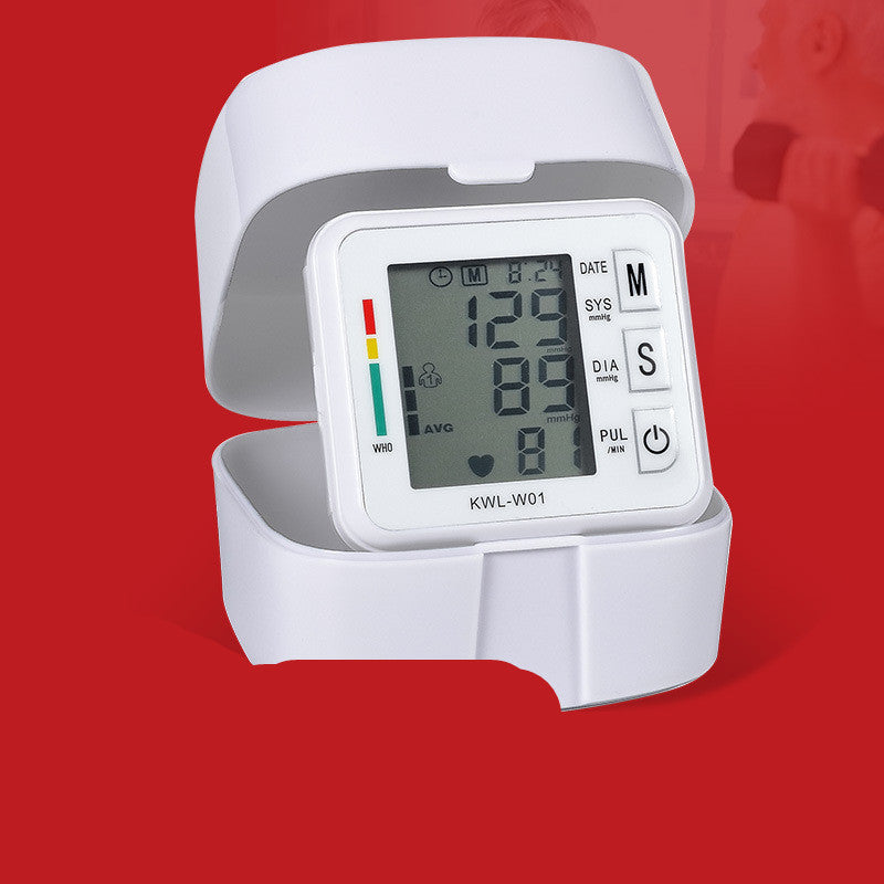 Compact Digital Wrist Blood Pressure Monitor - Eco-Friendly Health Tracker