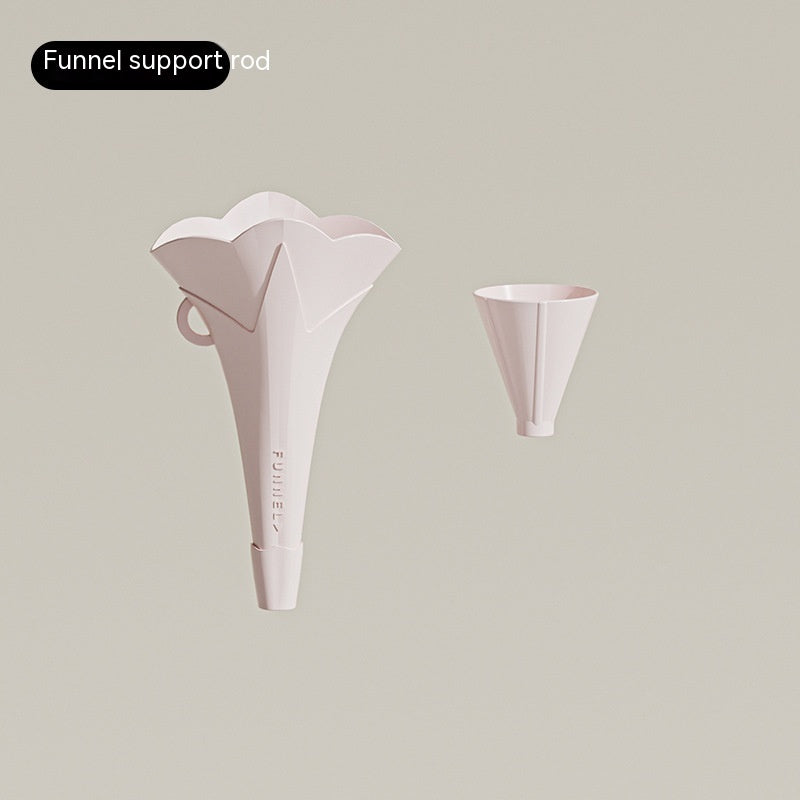 Collapsible Flower-Shaped Silicone Kitchen Funnel - Eco-Friendly & Space-Saving