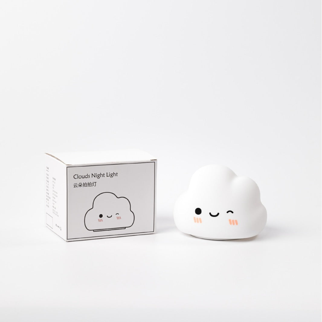 Cloud Pat Eco-Friendly Night Light - Warm Yellow LED Cloud Shape