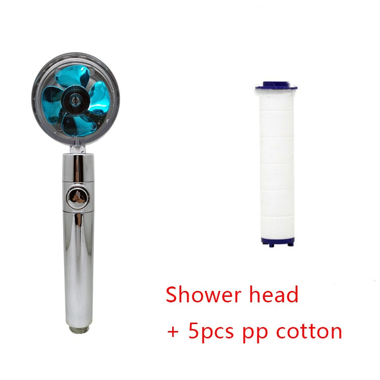 Water-Saving Handheld Shower Head with 360° Rotation and Adjustable Angles