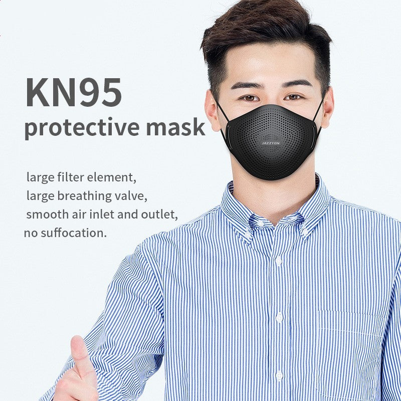 Black Reusable Ergonomic Face Mask - Sustainable & Comfortable