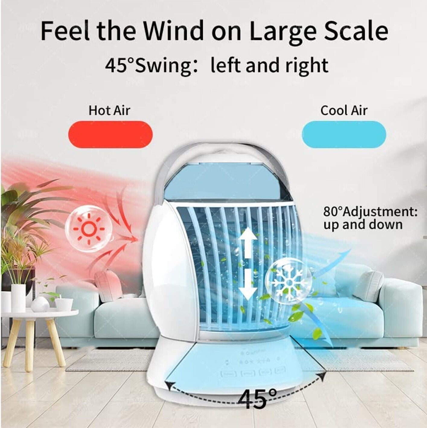 Portable USB-Powered Air Cooler for Energy-Efficient Cooling