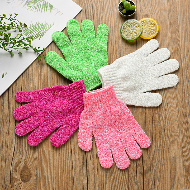 Eco-Friendly Exfoliating Gloves - Reusable Pink & Green Skin Care