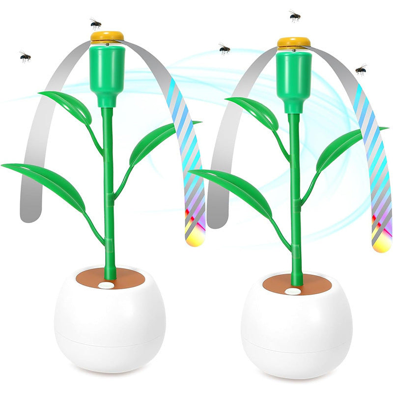 Automatic Plant Watering Device - Water-Saving Green & White Plant-Like Design