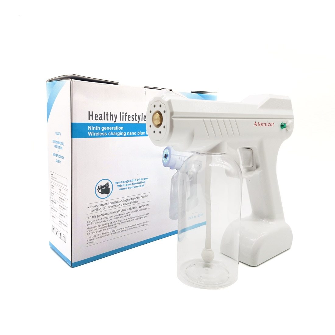 Eco-Friendly Refillable Spray Gun with Durable Copper Nozzles