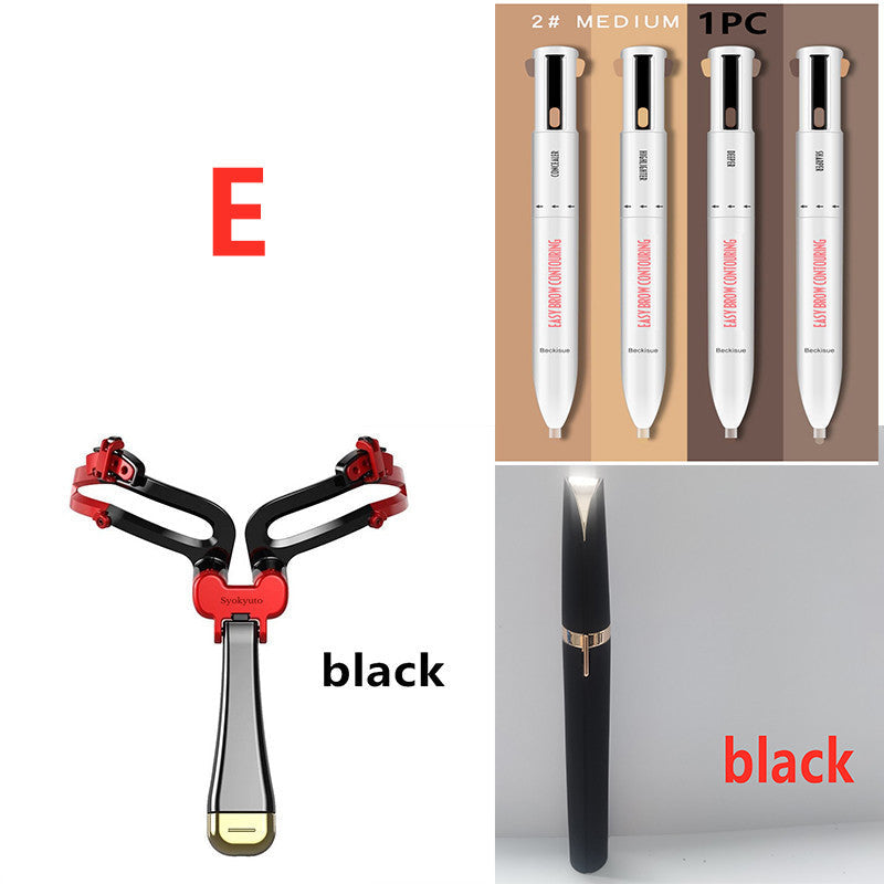 Eco-Friendly Eyebrow Trimmer Set - Manual & Electric Options for Sustainable Grooming